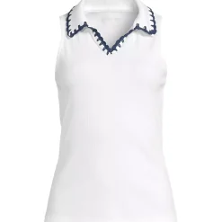 Women's Sleeveless Micro Rib Polo