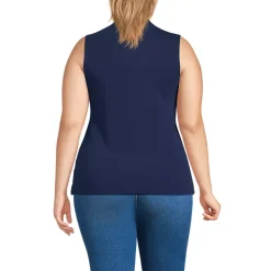 Women's Sleeveless Polished Essentials Mock Neck Top
