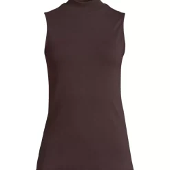 Women's Sleeveless Polished Essentials Mock Neck Top