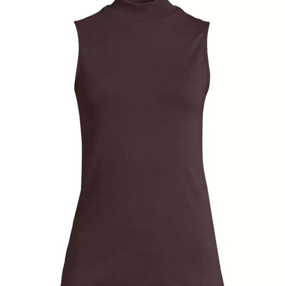 Women's Sleeveless Polished Essentials Mock Neck Top