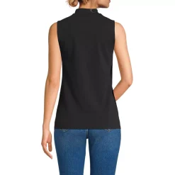 Women's Sleeveless Polished Essentials Mock Neck Top