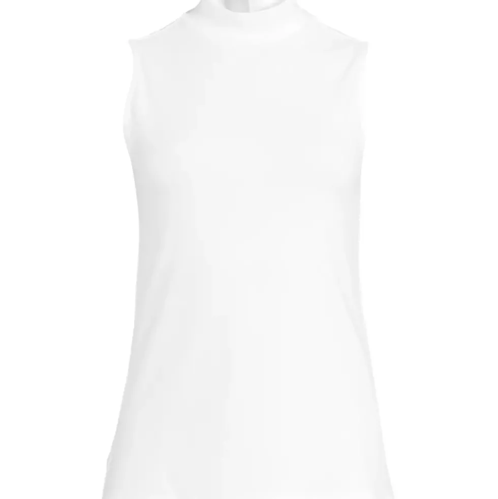 Women's Sleeveless Polished Essentials Mock Neck Top