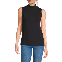 Women's Sleeveless Polished Essentials Mock Neck Top