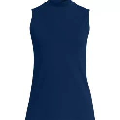 Women's Sleeveless Polished Essentials Mock Neck Top