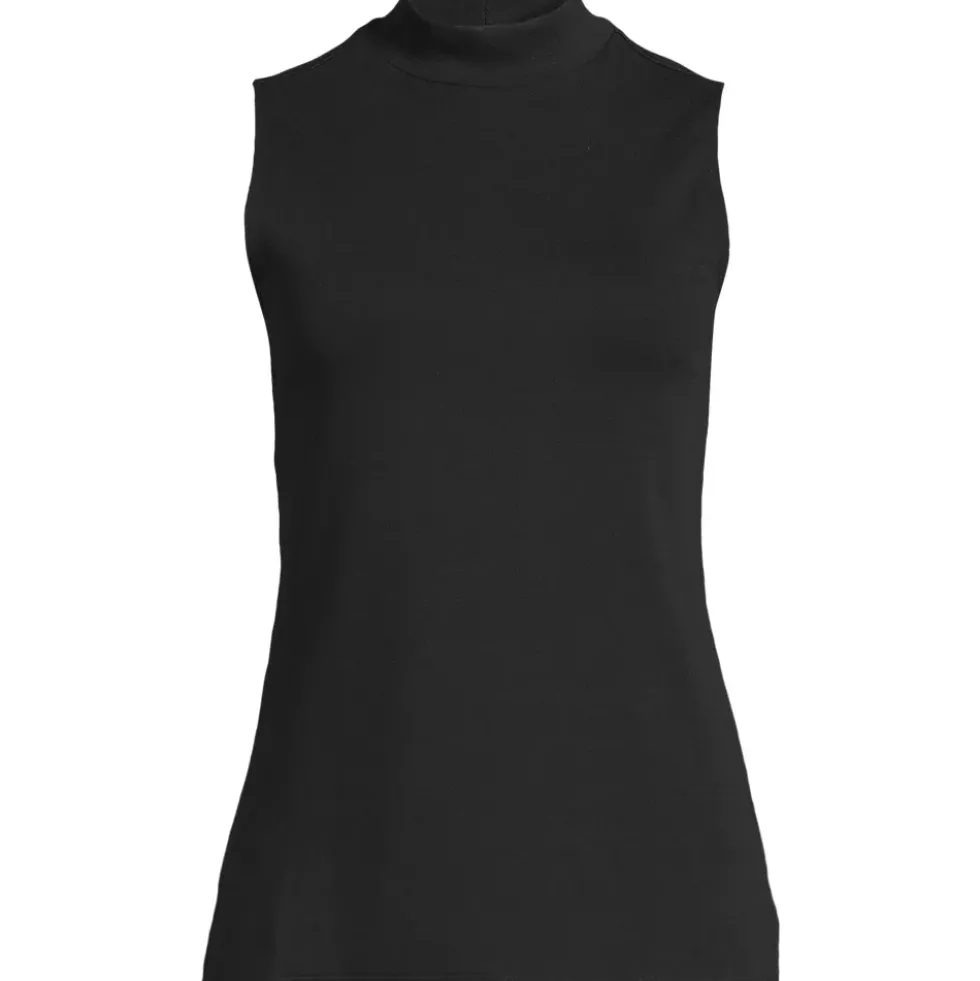 Women's Sleeveless Polished Essentials Mock Neck Top