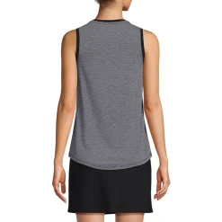 Women's Sleeveless Power Performance Scoop Neck Curved Hem Tunic Tank