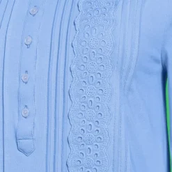 Women's 3/4 Sleeve Lightweight Jersey Embellished Top