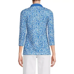 Women's 3/4 Sleeve Supima Cotton Polo Shirt