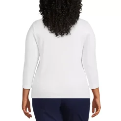 Women's 3/4 Sleeve Supima Cotton Polo Shirt