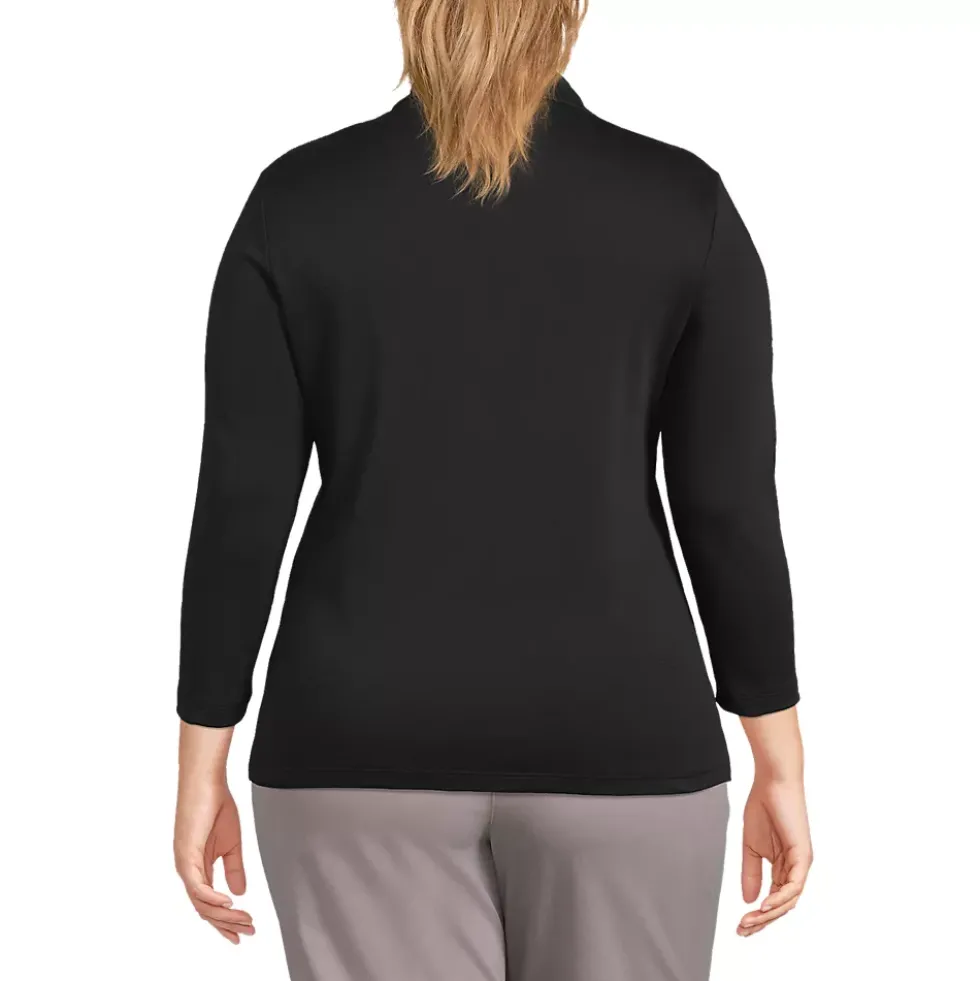 Women's 3/4 Sleeve Supima Cotton Polo Shirt