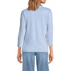 Women's 3/4 Sleeve Supima Cotton Polo Shirt