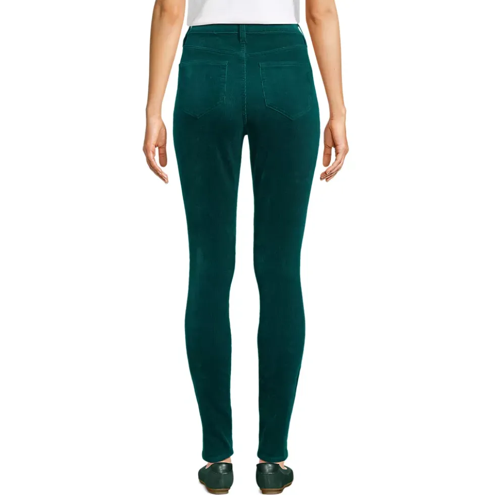 Women's Slender High Rise Corduroy Skinny Pants