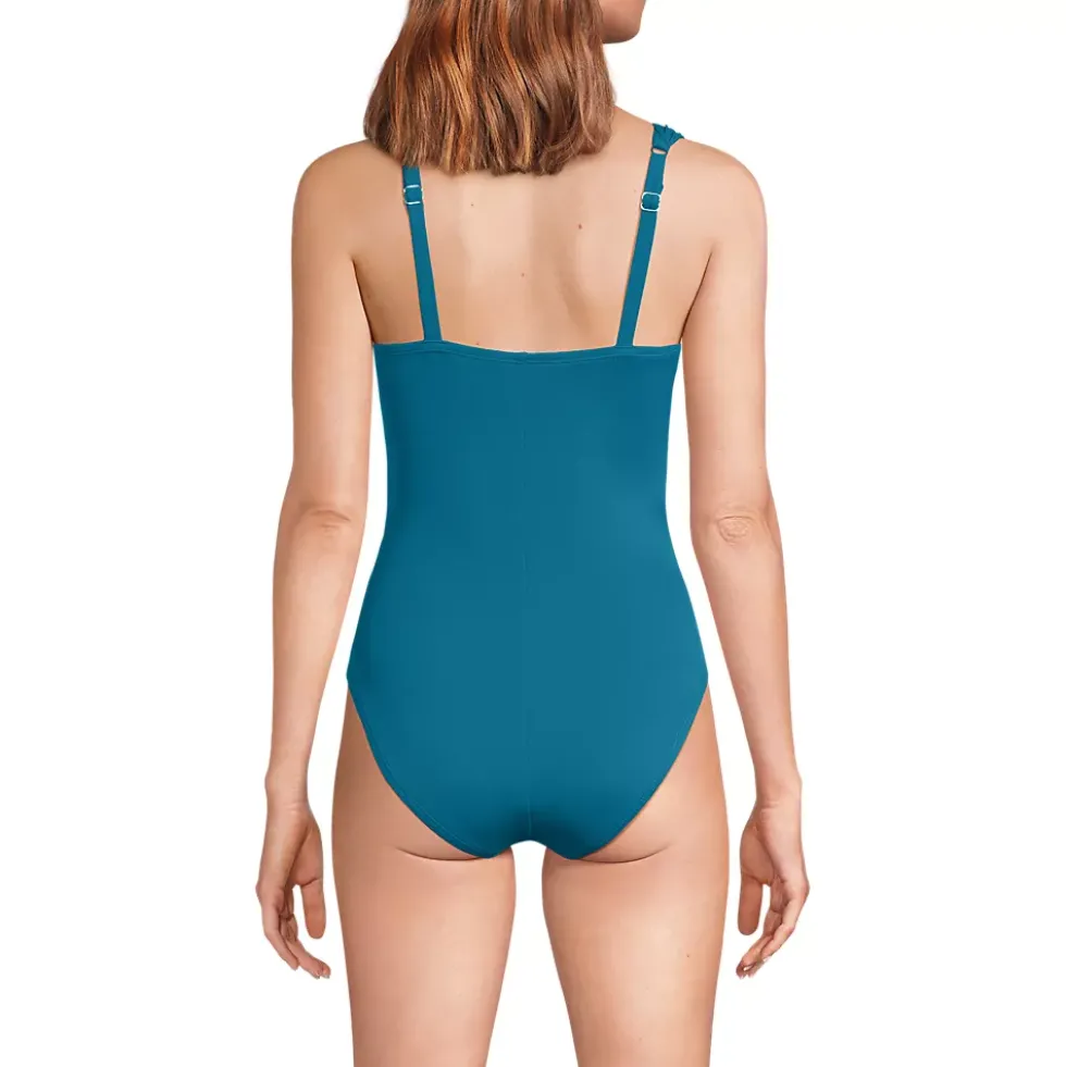 Women's Slender Lite Sweetheart Shirred One Piece