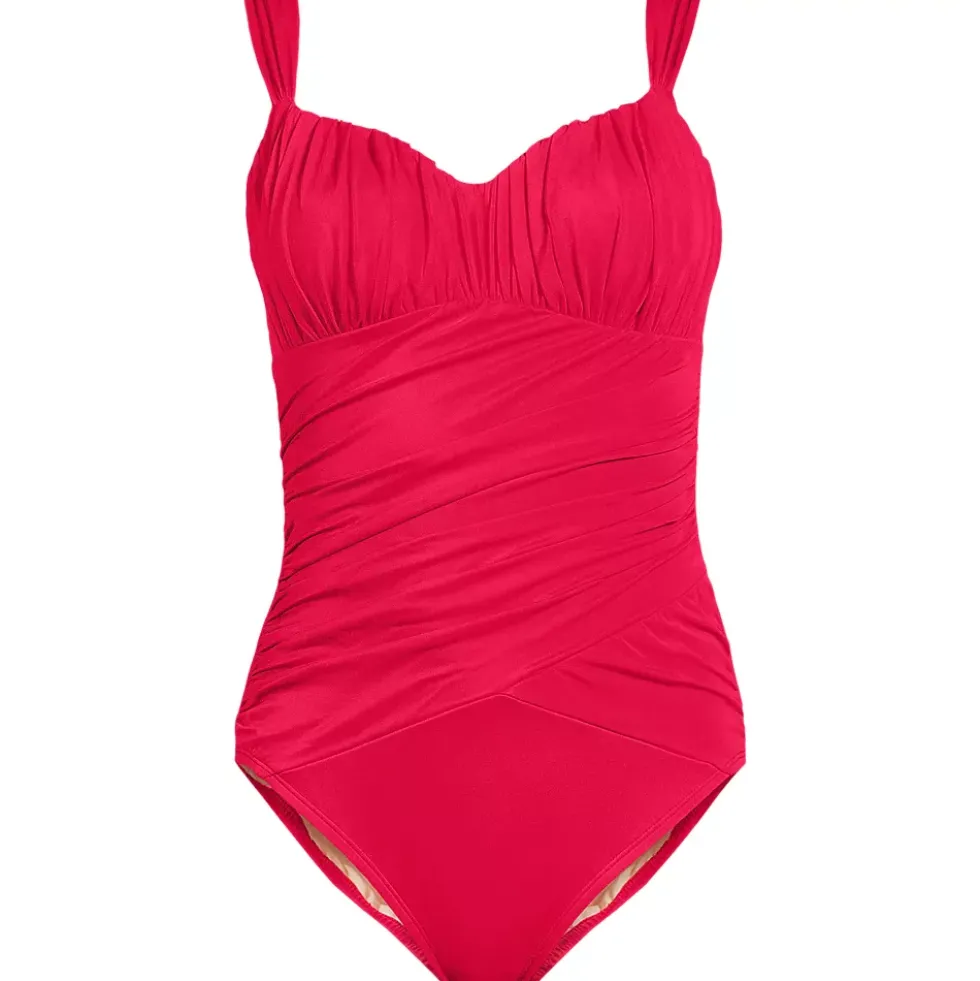 Women's Slender Lite Sweetheart Shirred One Piece