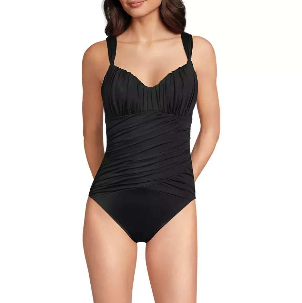 Women's Slender Lite Sweetheart Shirred One Piece