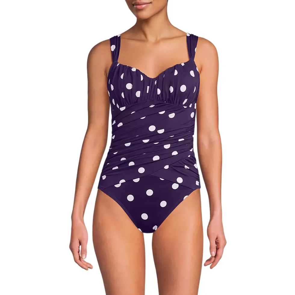 Women's Slender Lite Sweetheart Shirred One Piece