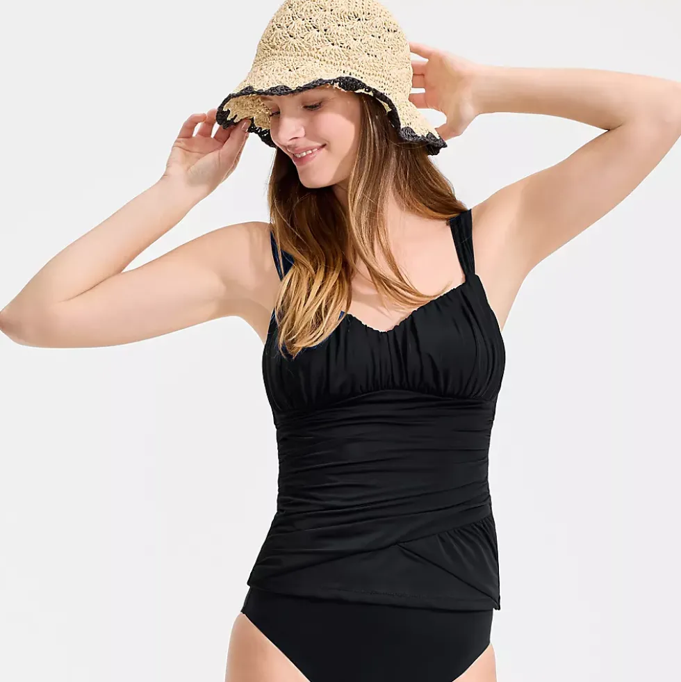 Women's Slender Lite Sweetheart Shirred Tankini