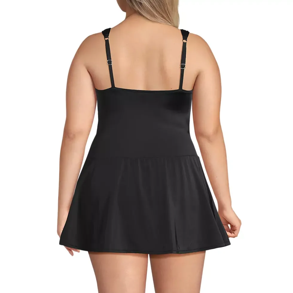 Women's Slender Lite Sweetheart Shirred Swim Dress