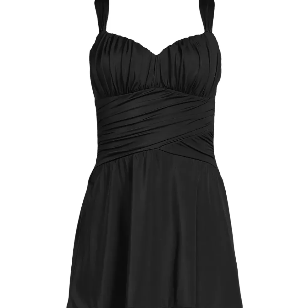 Women's Slender Lite Sweetheart Shirred Swim Dress
