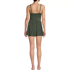Women's Slender Lite Sweetheart Shirred Swim Dress