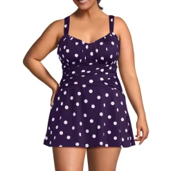 Women's Slender Lite Sweetheart Shirred Swim Dress