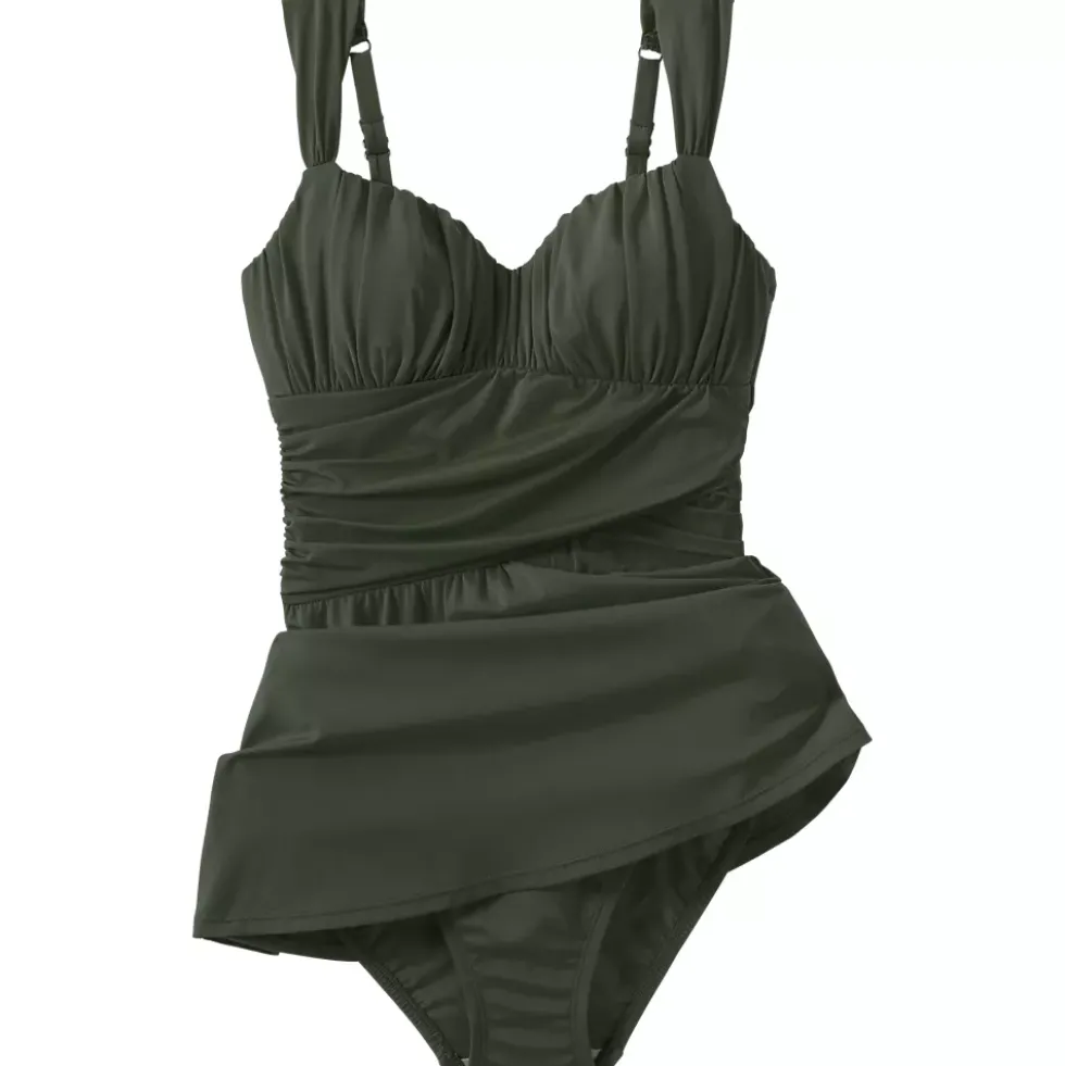 Women's Slender Lite Sweetheart Shirred Swim Dress