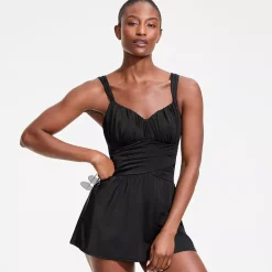 Women's Slender Lite Sweetheart Shirred Swim Dress