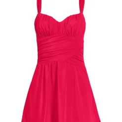 Women's Slender Lite Sweetheart Shirred Swim Dress