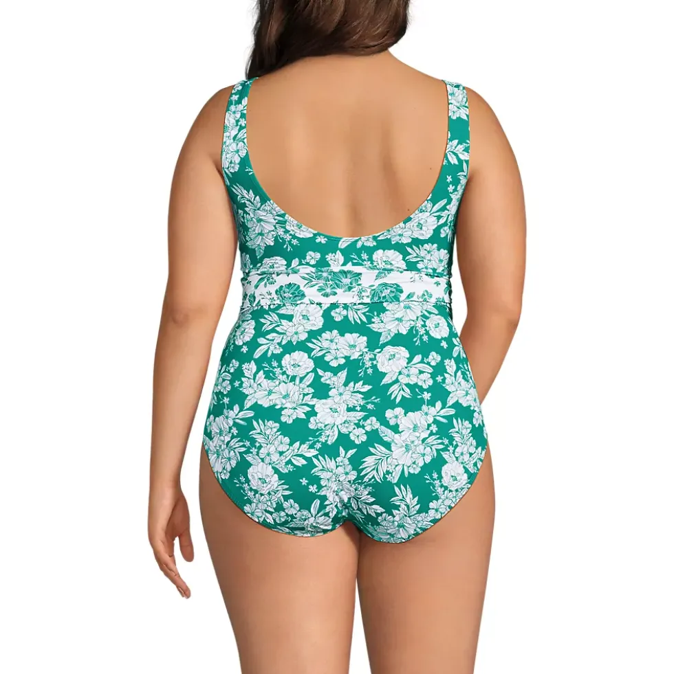 Women's SlenderSuit Belted Sweetheart One Piece