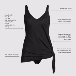 Women's SlenderSuit Fauxkini Low Leg One Piece Swimsuit