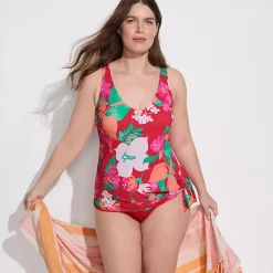 Women's SlenderSuit Fauxkini Low Leg One Piece Swimsuit