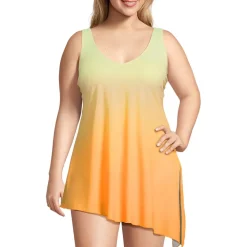 Women's SlenderSuit Fauxkini Low Leg One Piece Swimsuit