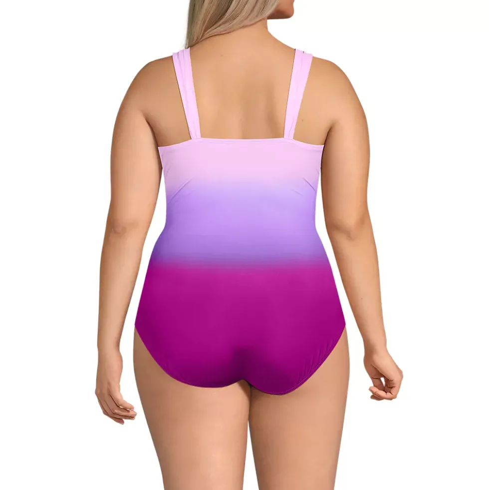 Women's SlenderSuit Grecian Low Leg One Piece Swimsuit