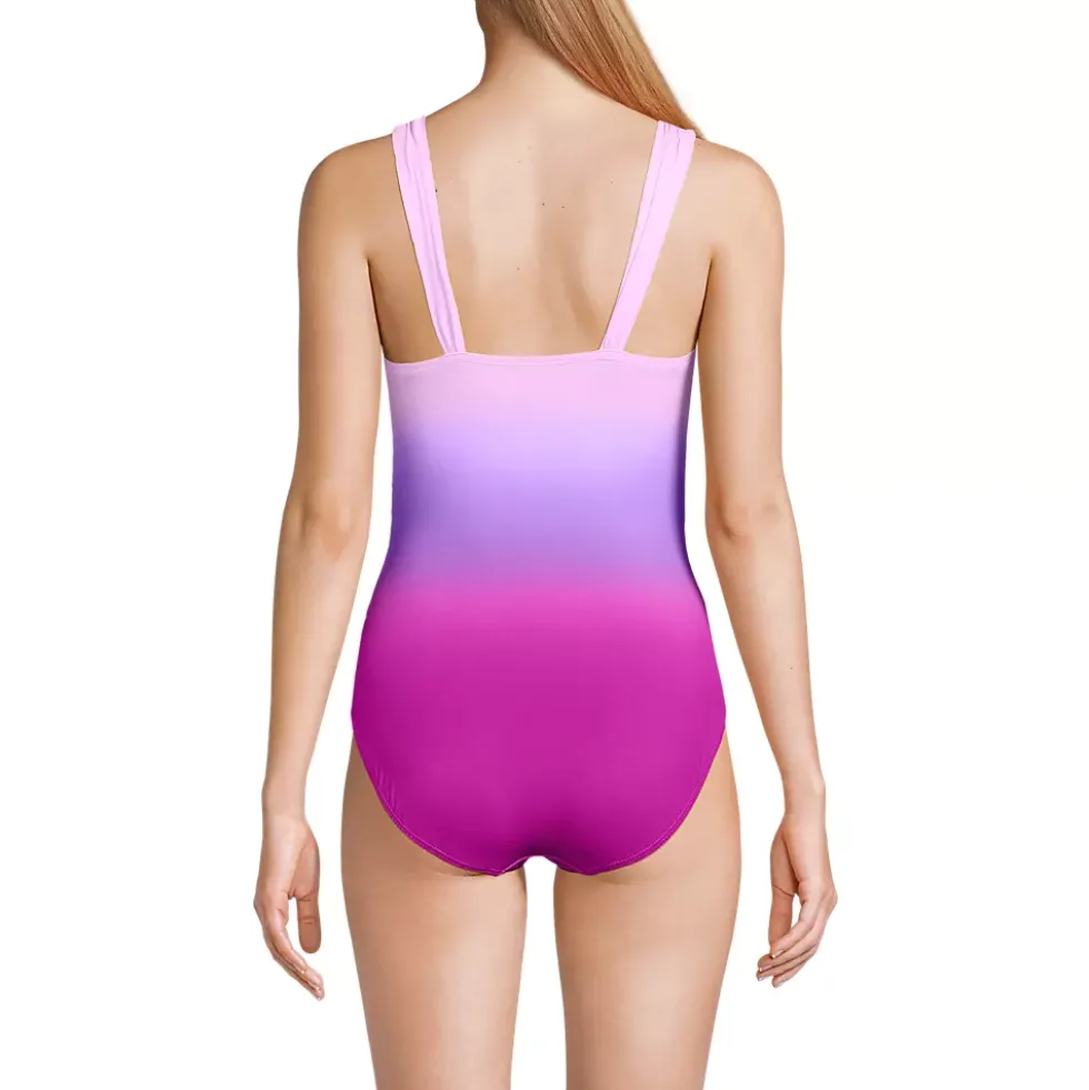 Women's SlenderSuit Grecian Low Leg One Piece Swimsuit