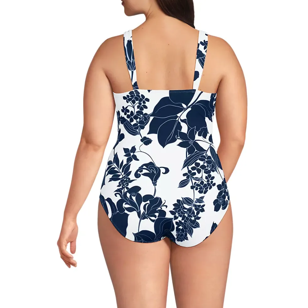 Women's SlenderSuit Grecian Low Leg One Piece Swimsuit