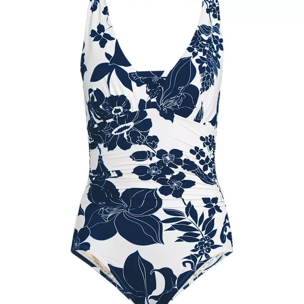 Women's SlenderSuit Grecian Low Leg One Piece Swimsuit