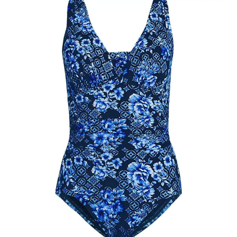 Women's SlenderSuit Grecian Low Leg One Piece Swimsuit