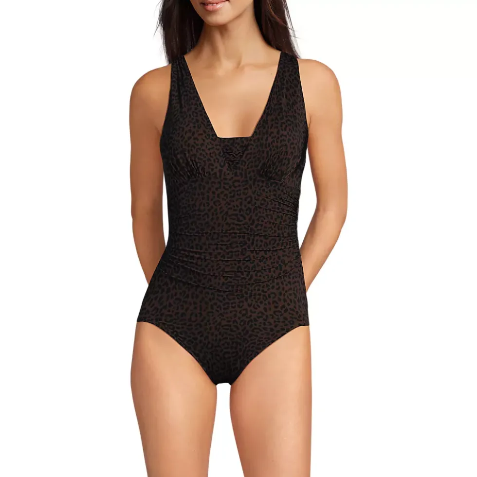 Women's SlenderSuit Grecian Low Leg One Piece Swimsuit