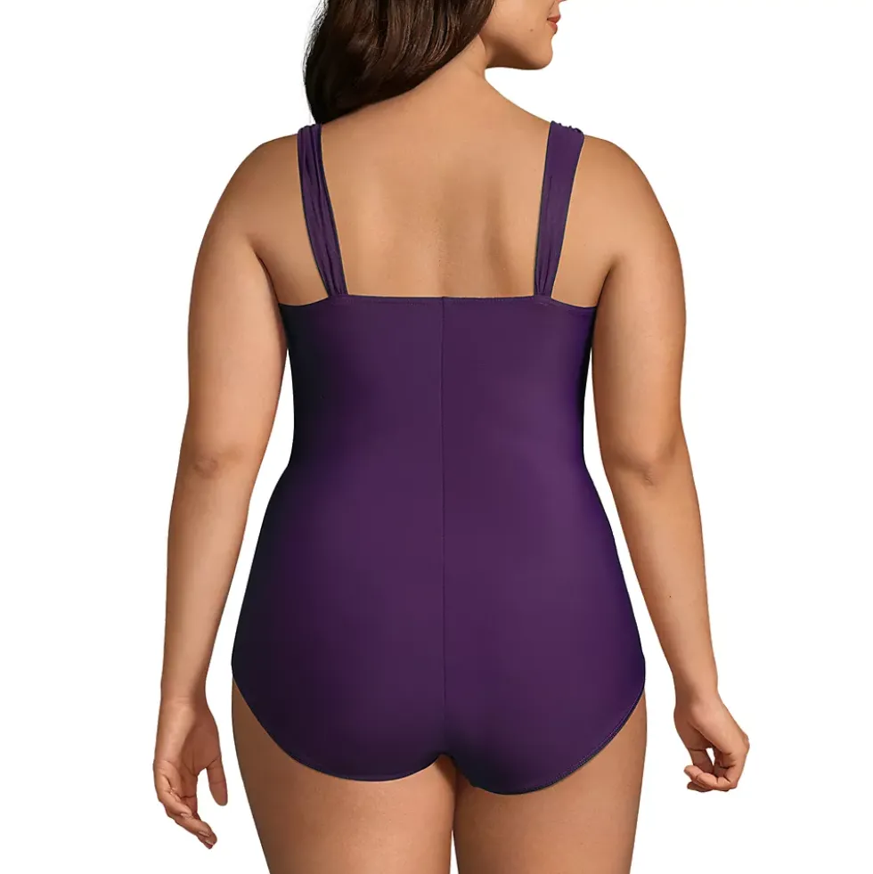 Women's SlenderSuit Grecian Low Leg One Piece Swimsuit