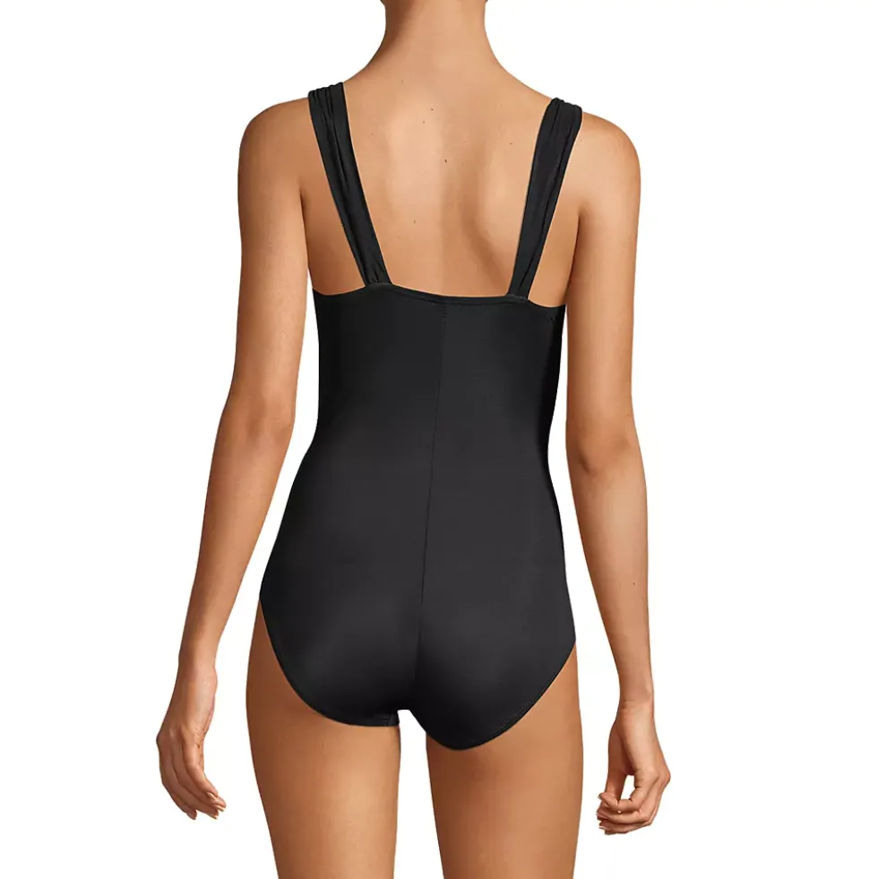 Women's SlenderSuit Grecian Low Leg One Piece Swimsuit
