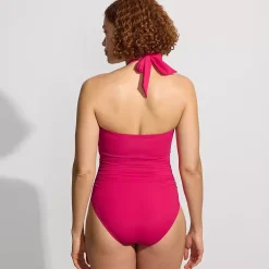 Women's SlenderSuit Multi-Way Bandeau High Leg One Piece Swimsuit