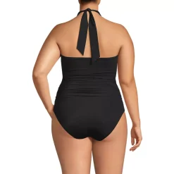 Women's SlenderSuit Multi-Way Bandeau High Leg One Piece Swimsuit