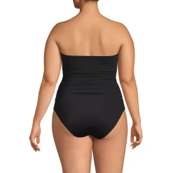 Women's SlenderSuit Multi-Way Bandeau High Leg One Piece Swimsuit