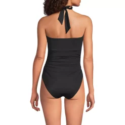 Women's SlenderSuit Multi-Way Bandeau High Leg One Piece Swimsuit
