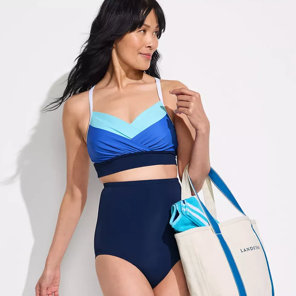 Women's SlenderSuit Pleated Bikini Top