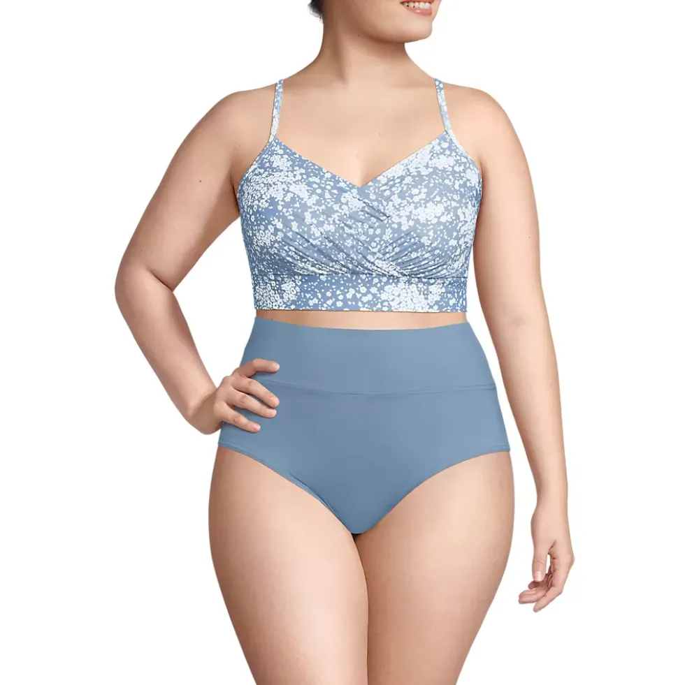 Women's SlenderSuit Pleated Bikini Top