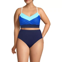 Women's SlenderSuit Pleated Bikini Top