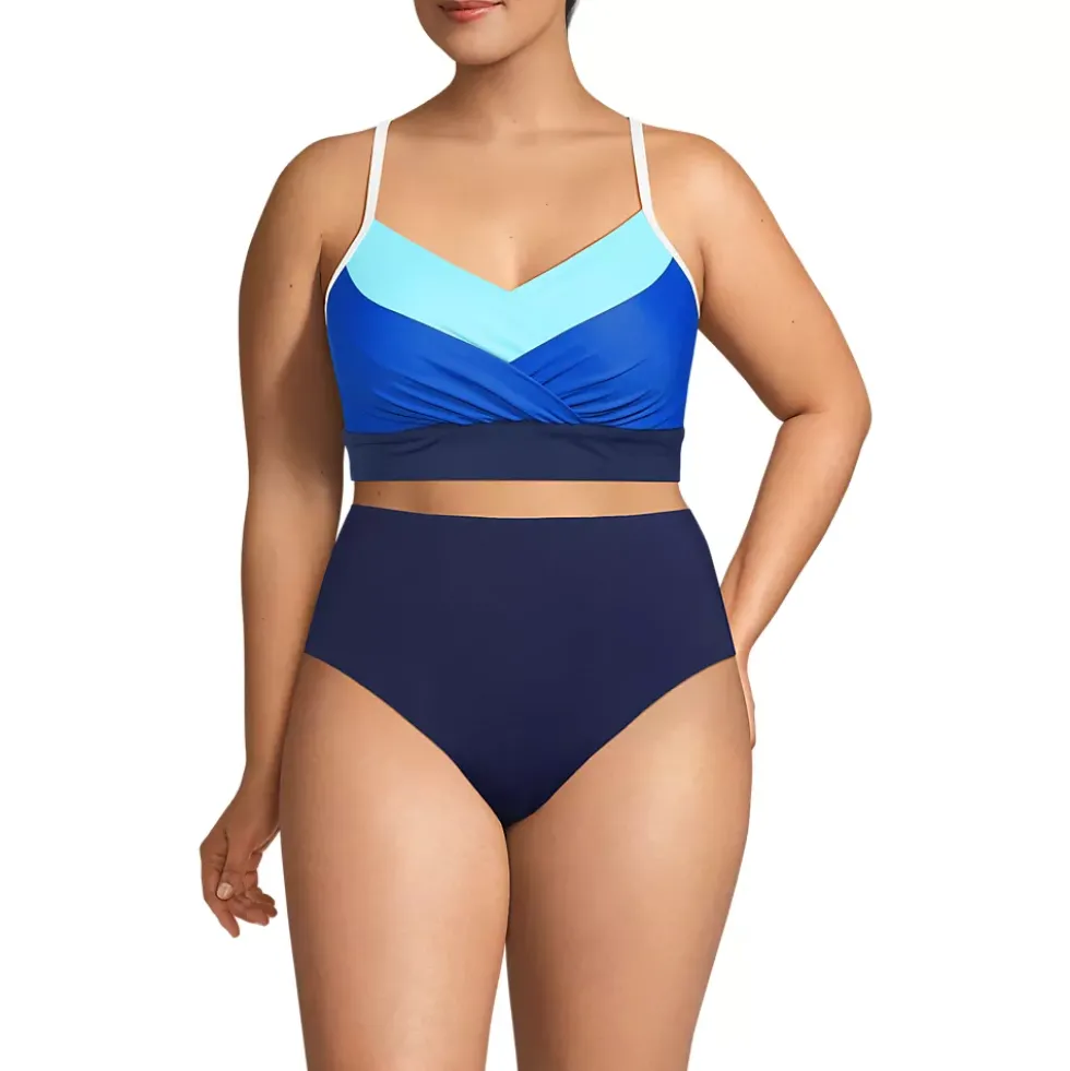 Women's SlenderSuit Pleated Bikini Top