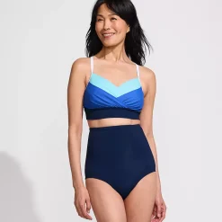 Women's SlenderSuit Pleated Bikini Top