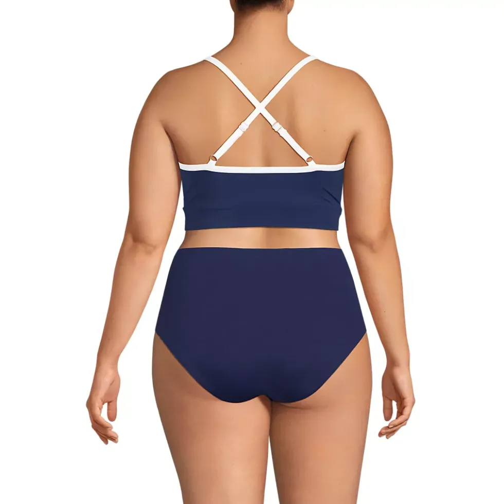 Women's SlenderSuit Pleated Bikini Top